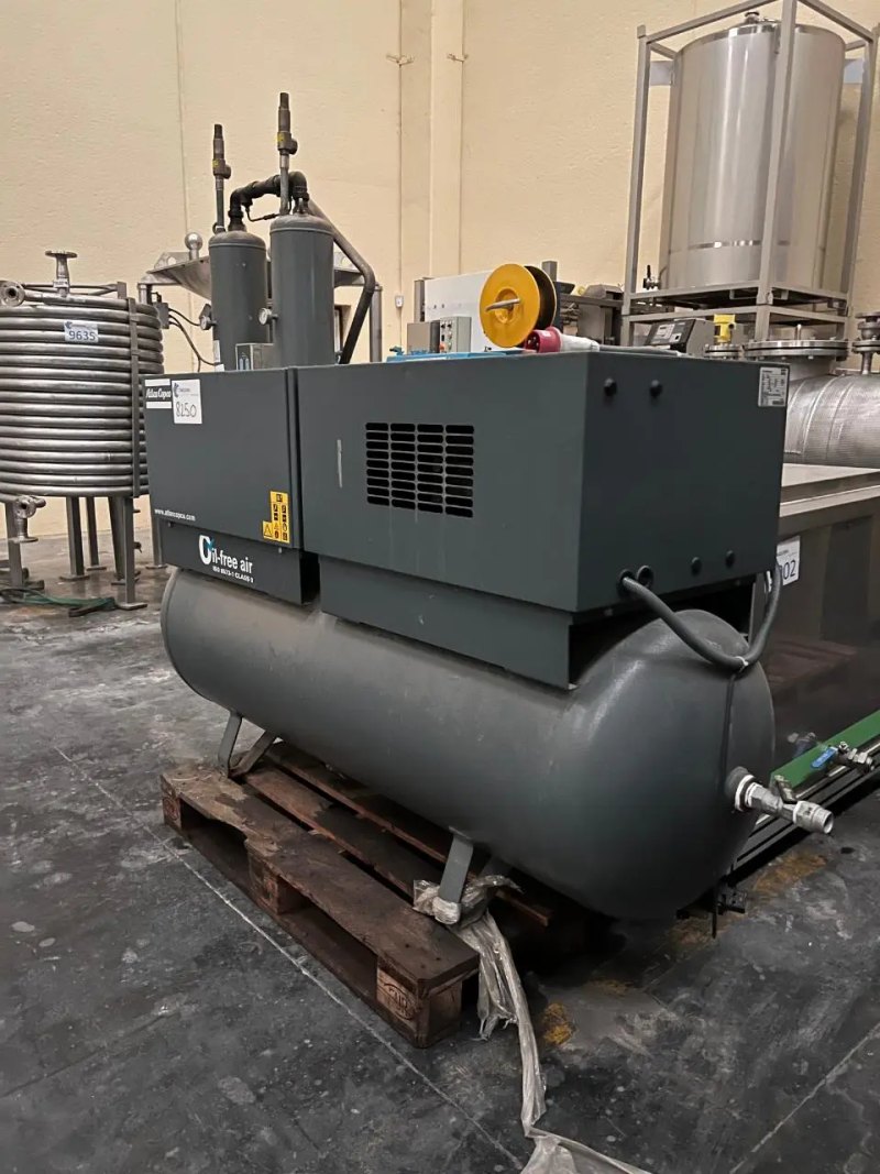 USED ATLAS COPCO SF 8 11.8 LS OIL-LESS AIR COMPRESSOR