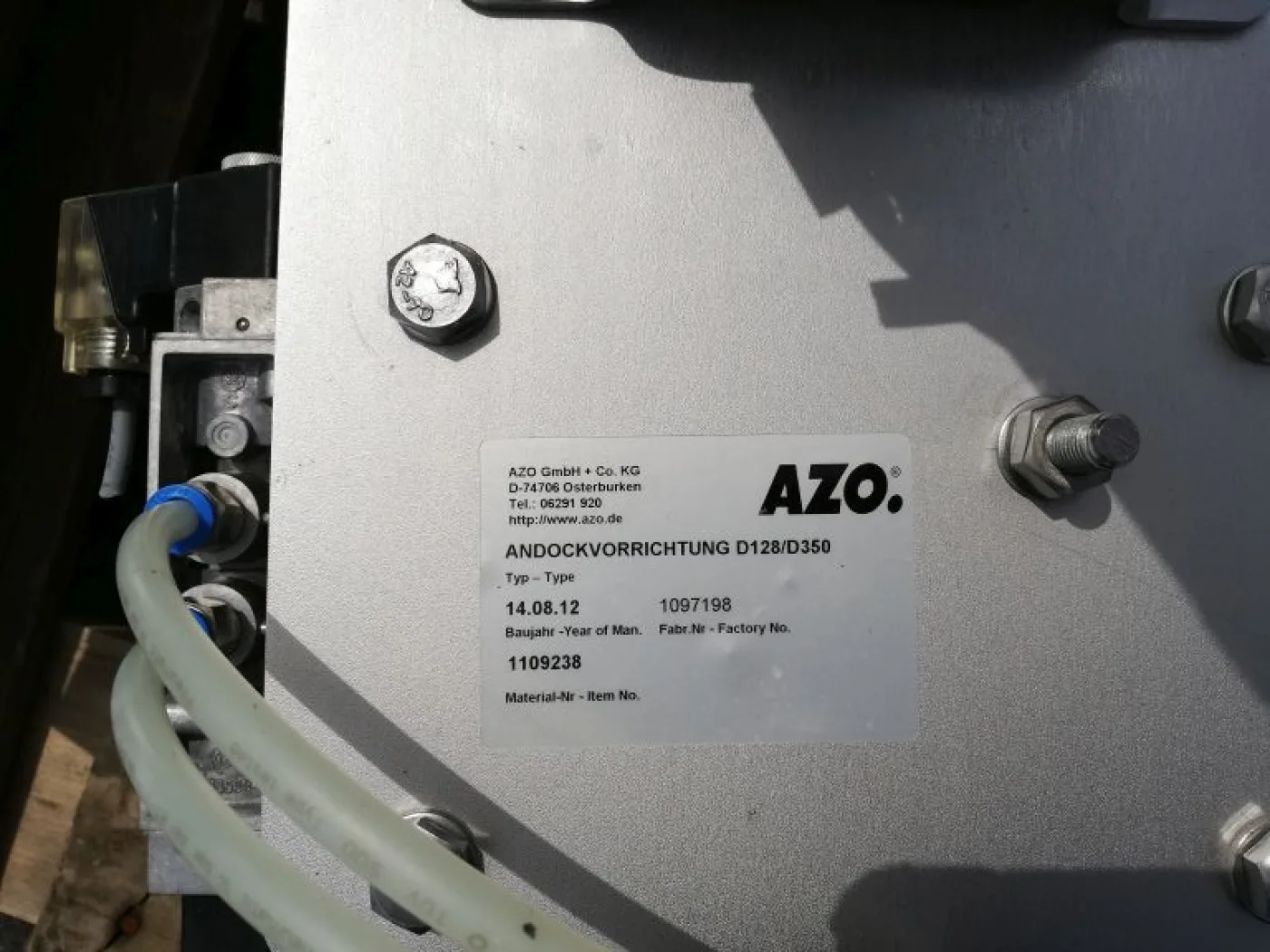 AZO Docking device D128/D350 - Powder filler - 2