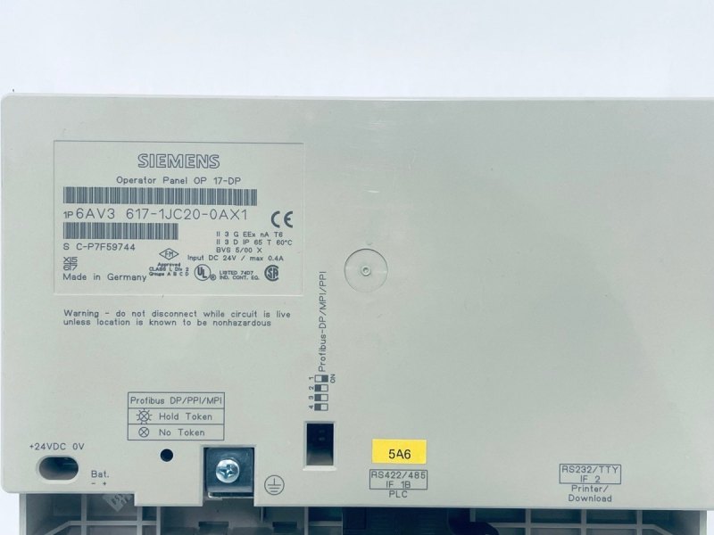 Siemens SIMATIC OP 17-DP 6AV3617-1JC20-0AX1