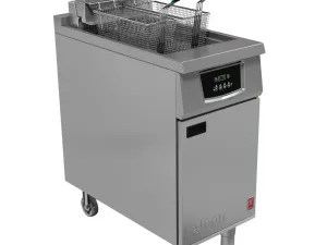 Falcon 400 Series Single Pan Twin Basket Electric Filtration Fryer Programmable with Fryer Angel - islandcatering