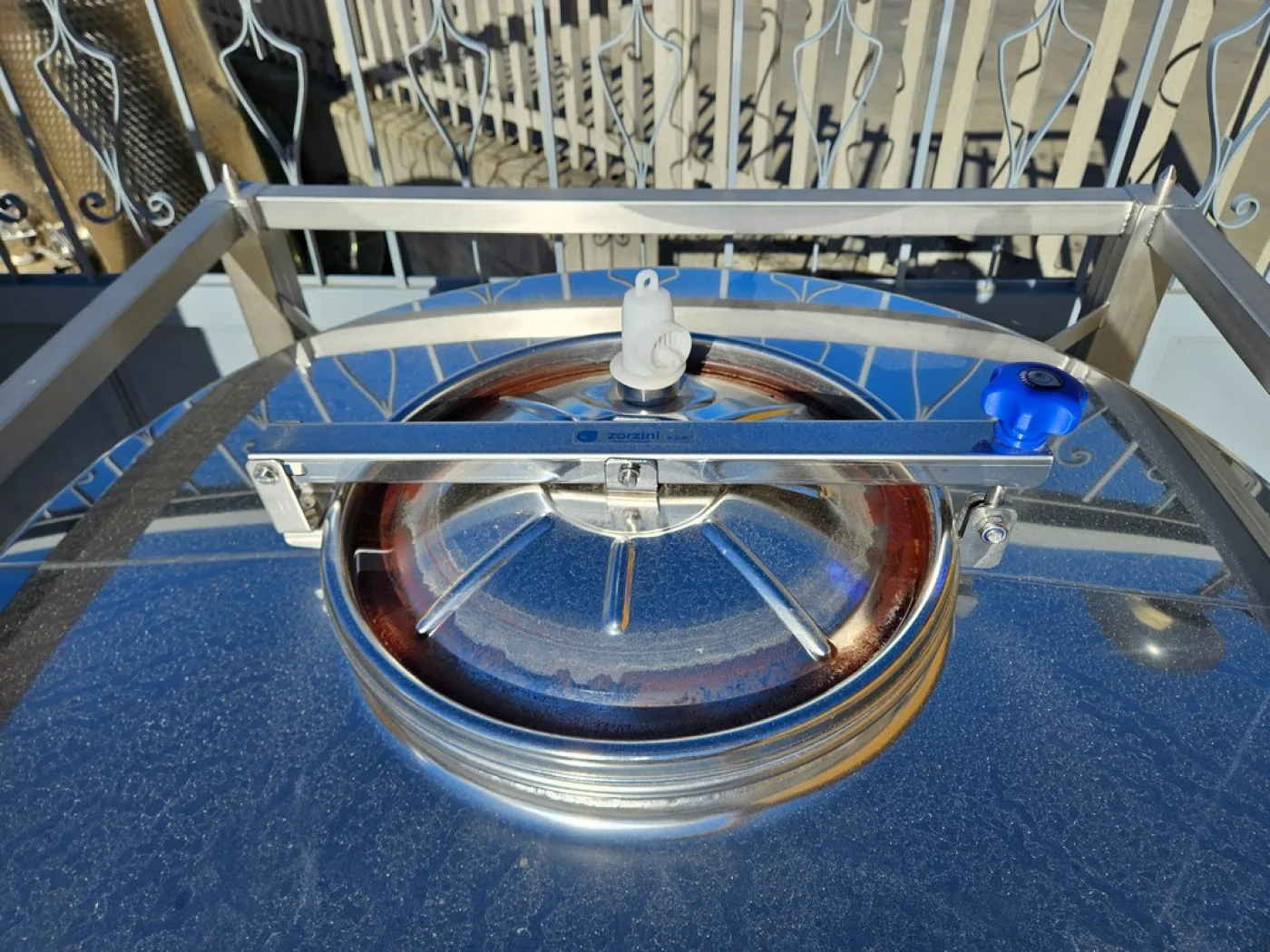 STAINLESS STEEL FORK-LIFTABLE/STACKABLE TANK, CAPACITY 1000 LITERS ABOUT, NEW EQUIPMENT - 6
