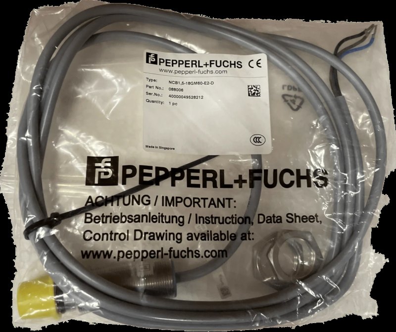 Pepperl+Fuchs 088006 NCB1,5-18GM60-E2-D