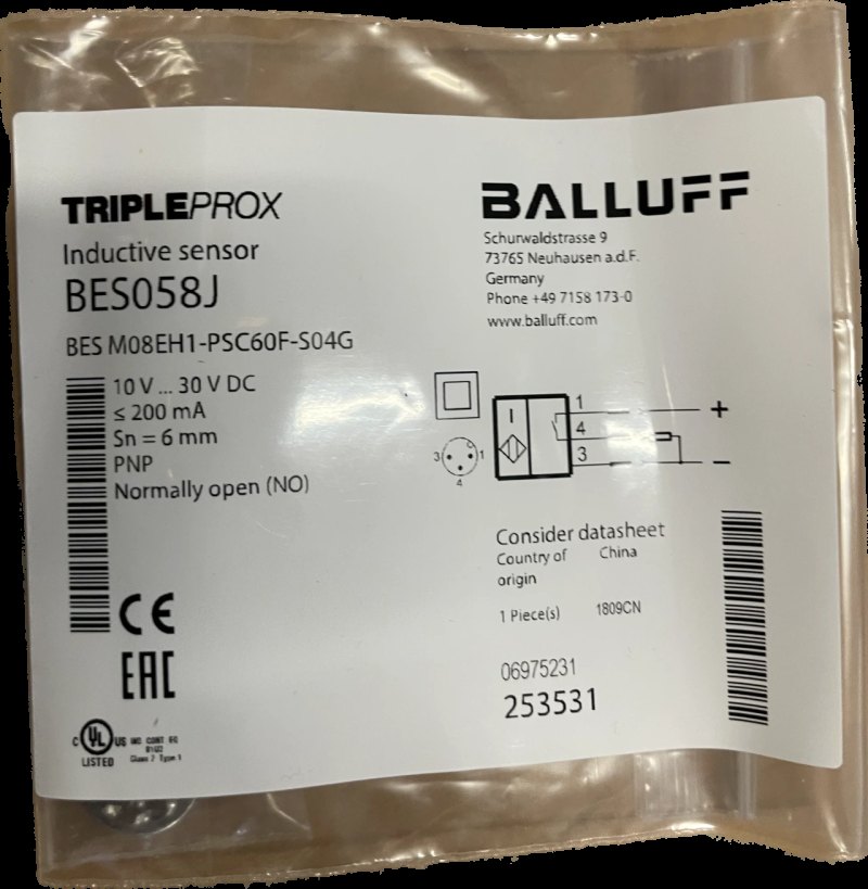 BALLUFF Induktive Standardsensoren mit Vorzugstypen BES M08EH1-PSC60F-S04G