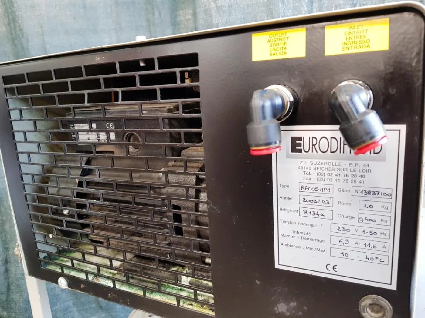 UNITÀ REFRIGERATORE CHILLER – EURODIFROID – MOD. RFC05HP1 - 5