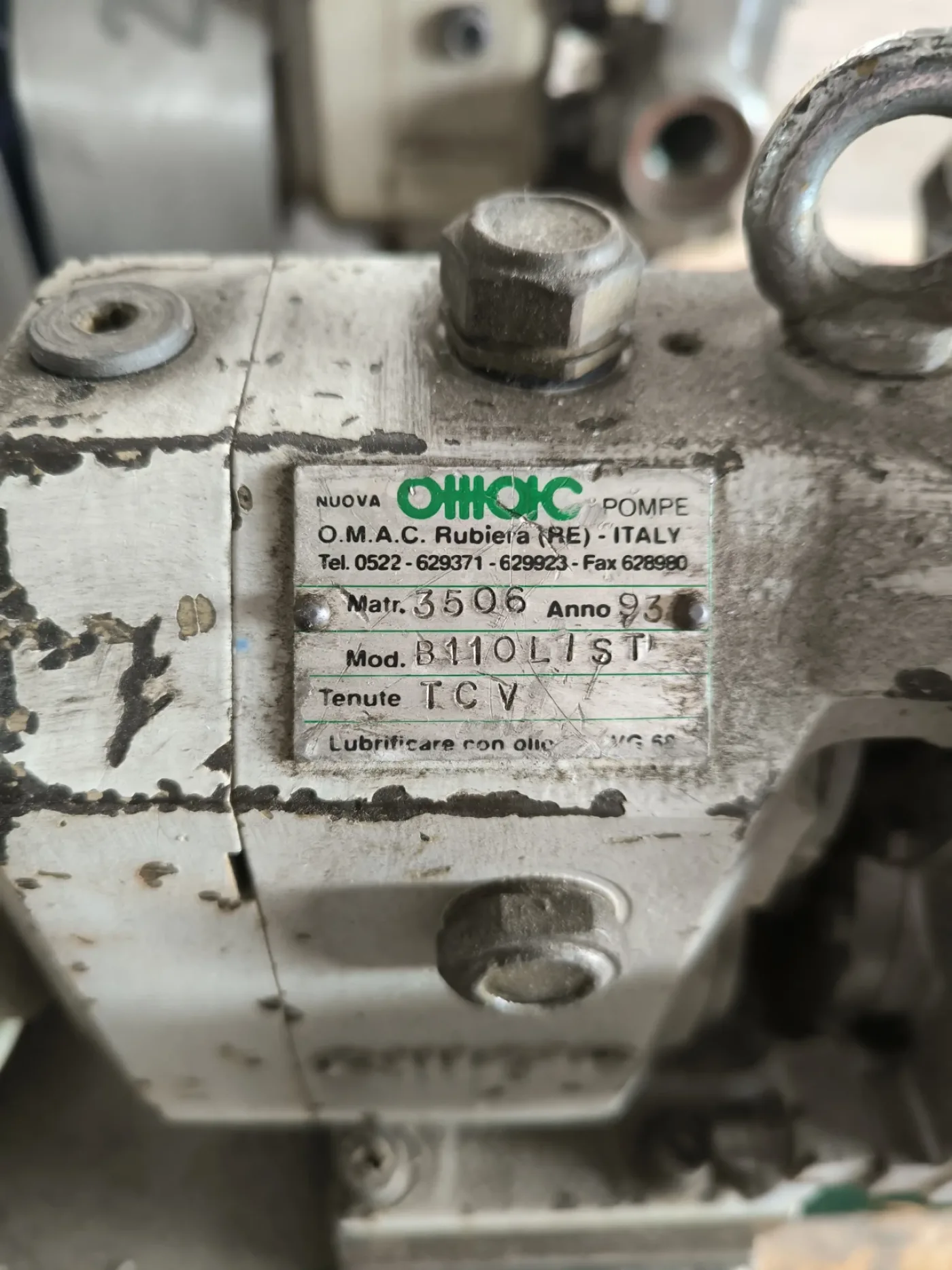 LOBE PUMP OMAC B110 L/ST 0.75 KW - 5