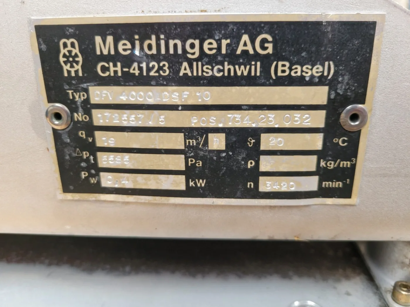 Meidinger Witt DFV 4000-DSF 10 - Blower - 5