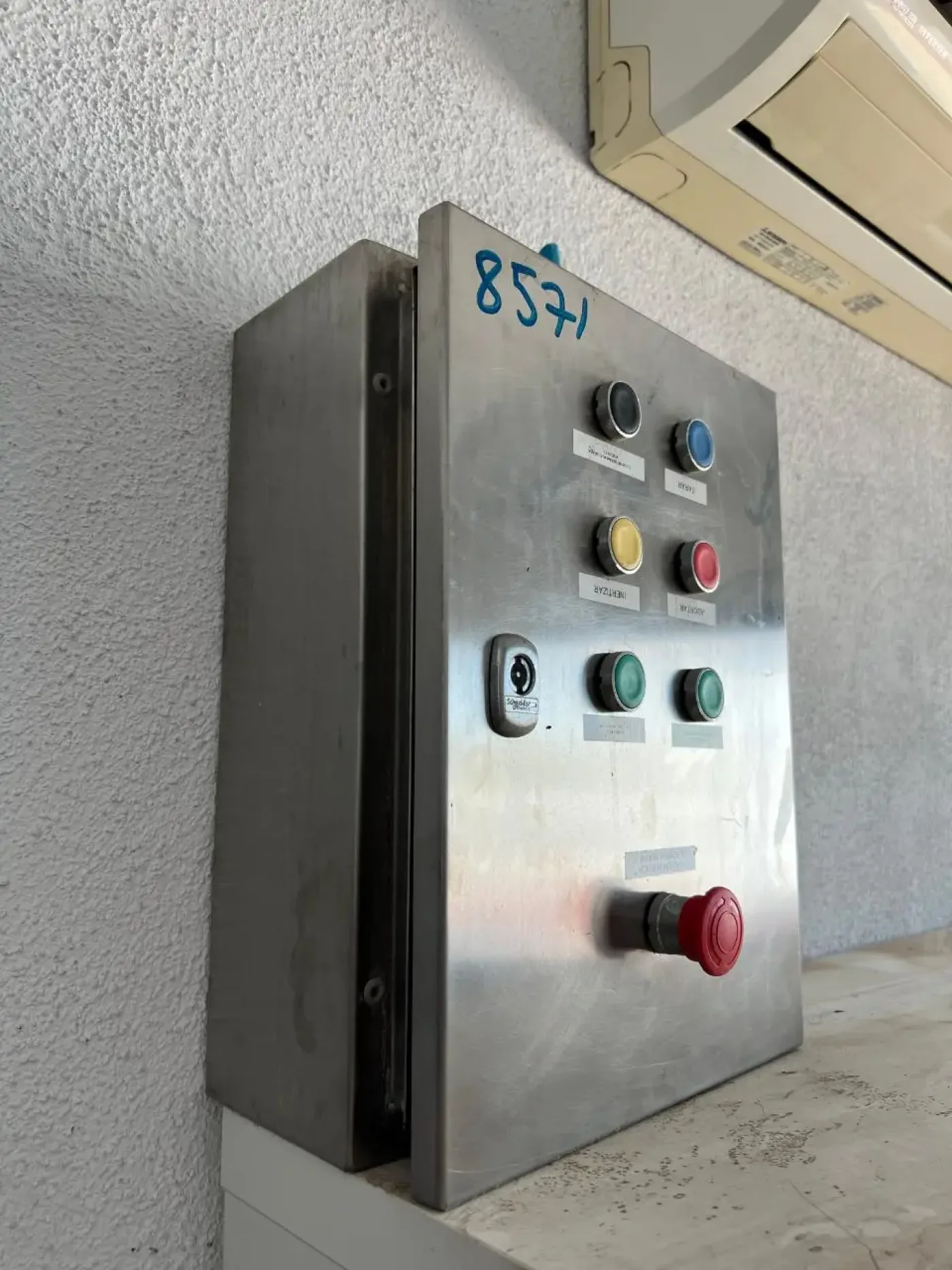 USED STAINLESS STEEL BUTTON PANEL - 1