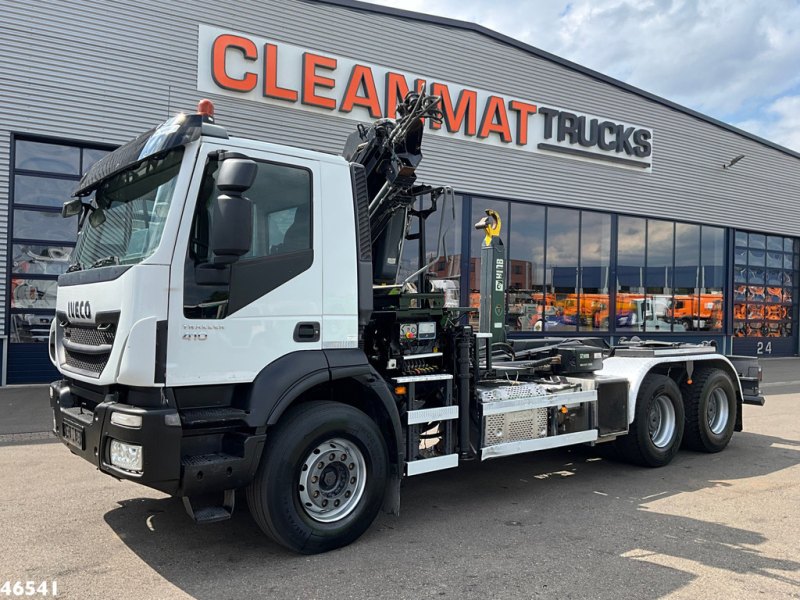 Iveco Trakker AD380T 6x4 Euro 6 Hiab 18 Tonmeter laadkraan