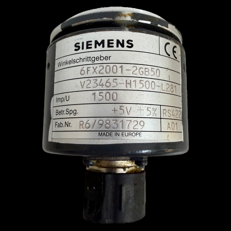 Siemens Winkelschrittgeber 6FX2001-2GB50 · 1500 Imp/U · RS422