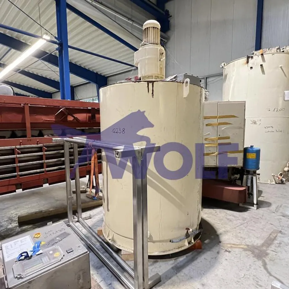 Rührwerksbehälter Fabrikat RASCH - Type VD-30 für ca. 3.000 kg Nutzinhalt.