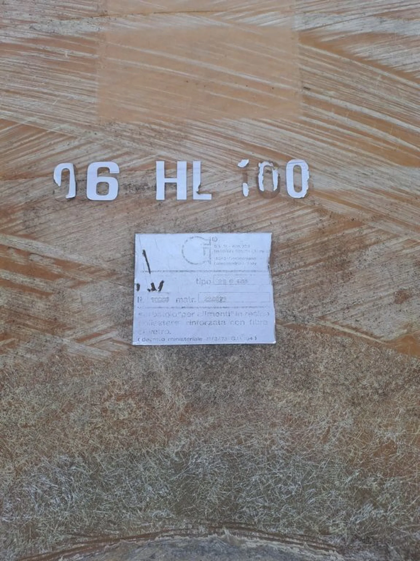 FIBERGLASS STORAGE TANK MODEL, 100 HL CAPACITY WITH ROUNDED BOTTOM, SECOND HAND EQUIPMENT - 2