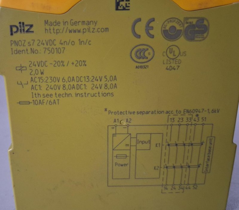 PILZ PNOZ s7 Sicherheitsrelais