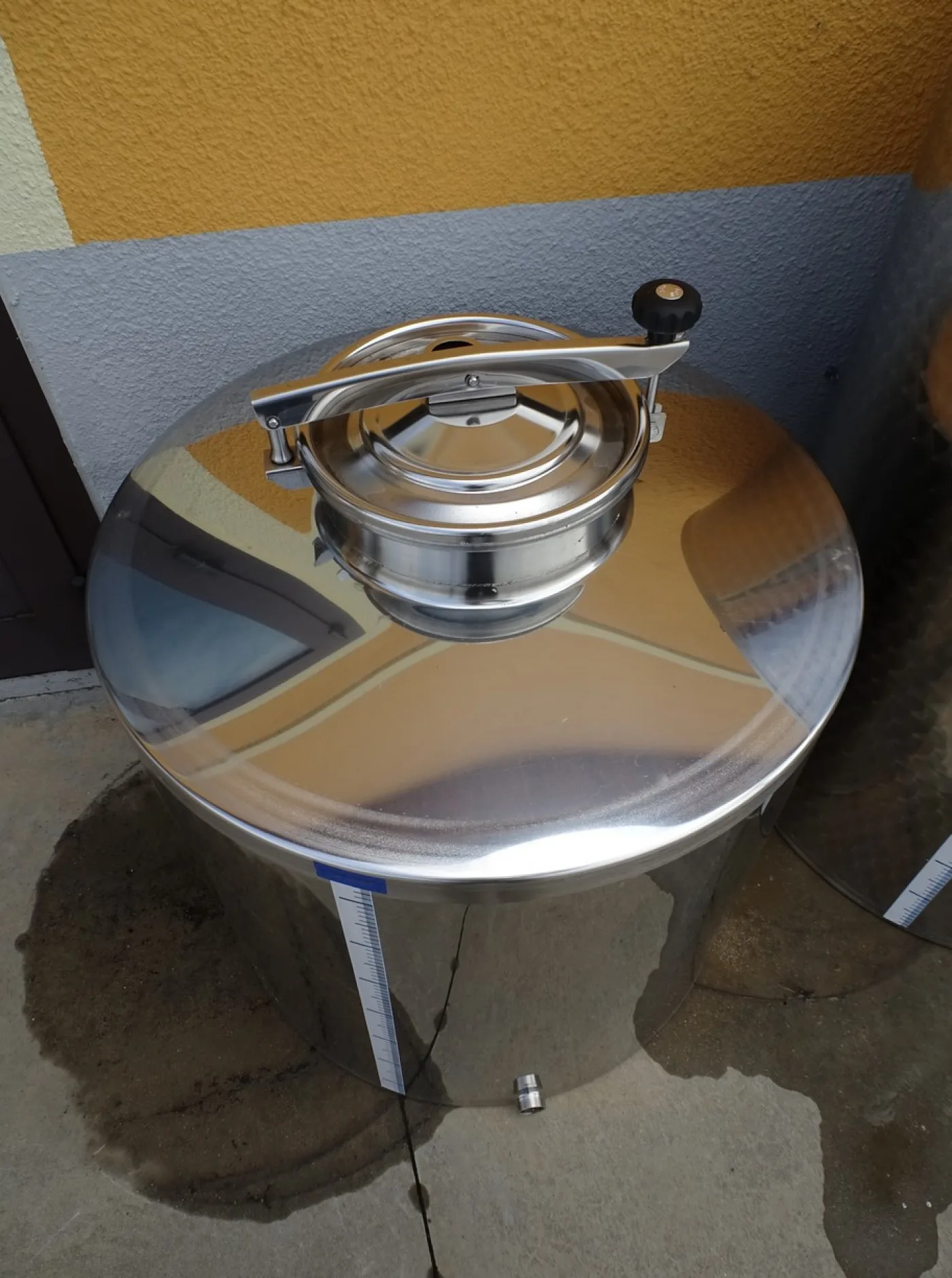 STAINLESS STEEL TANK CAPACITY 350-550-750-1000, STORAGE MODEL, FLAT BOTTOM WITHOUT LEGS NEW EQUIPMENT - 8