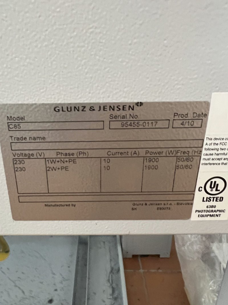 GLUNZ ET JENSEN C 85