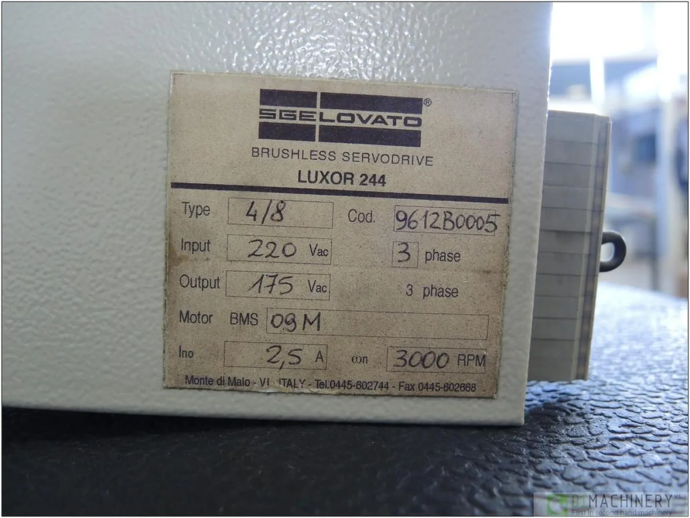 2000 SGE LOVATO Luxor 244 4/8 AI2508 - 4