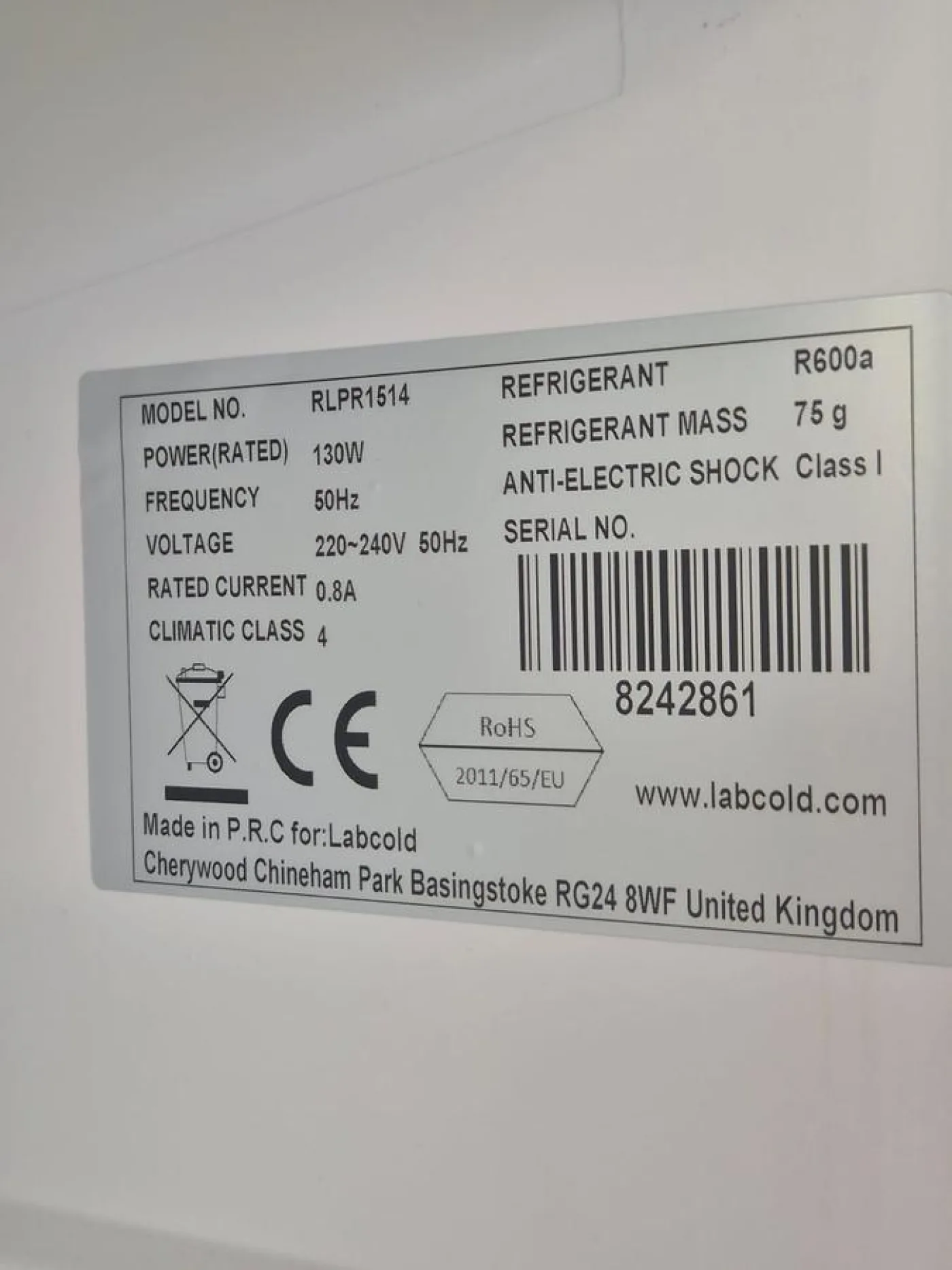 Labcold RLPR1514 Pharmacy Refrigerator - 7
