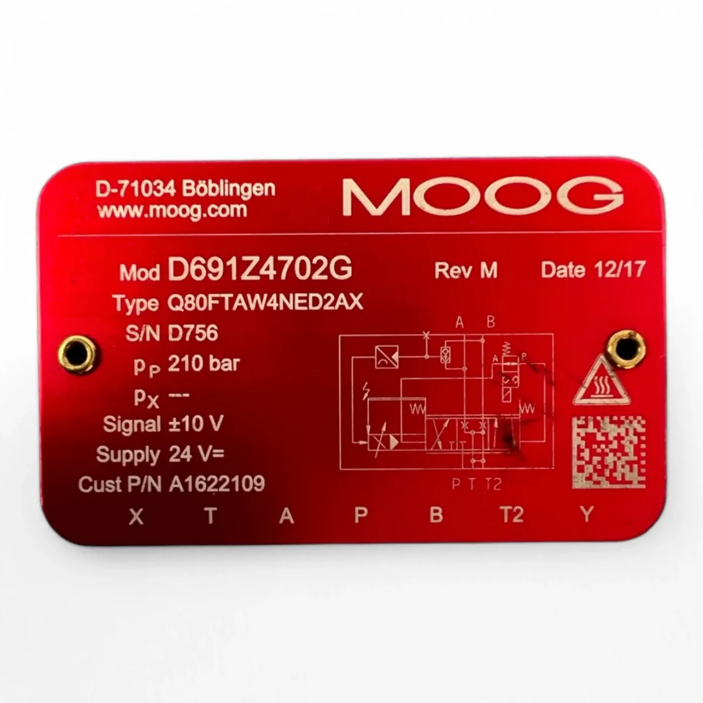 Moog D691Z4702G Proportionalventil typ Q80FTAW4NED2AX - 7