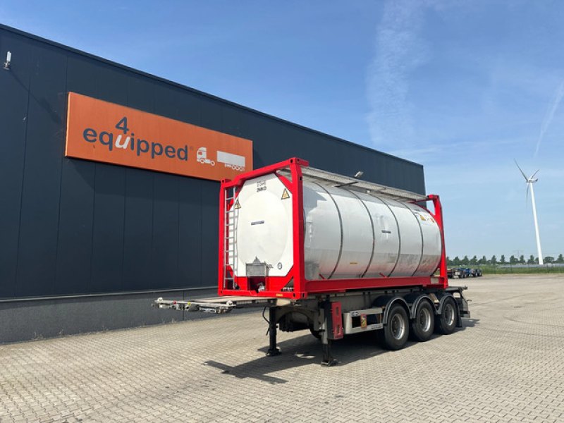 Van Hool 20FT/30FT ADR CHASSIS + 20FT TANKCONTAINER 25.000l /1-COMP.