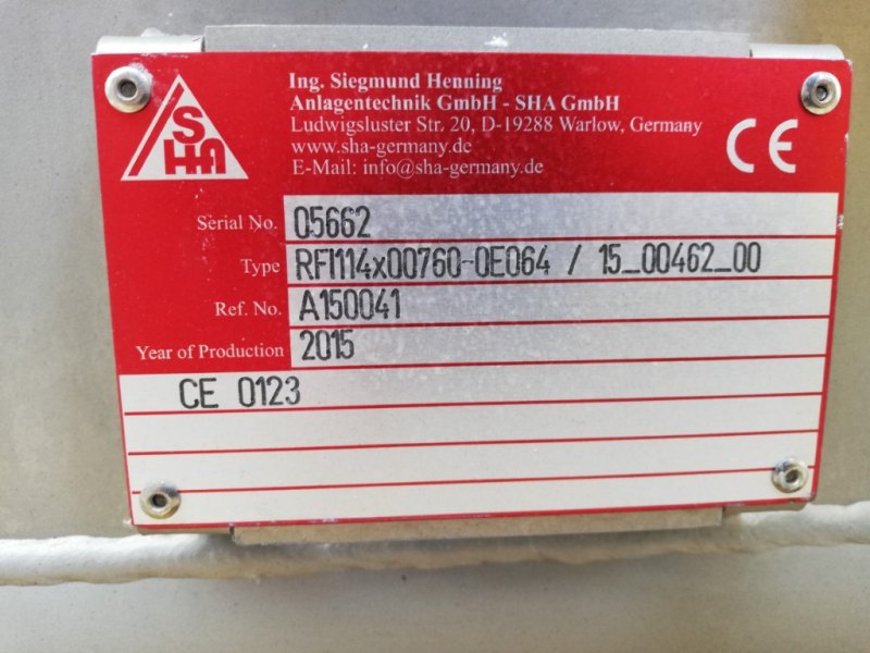 SHA GmbH RFI114x00760-0E064 / 15_00462_00 - Metering screw