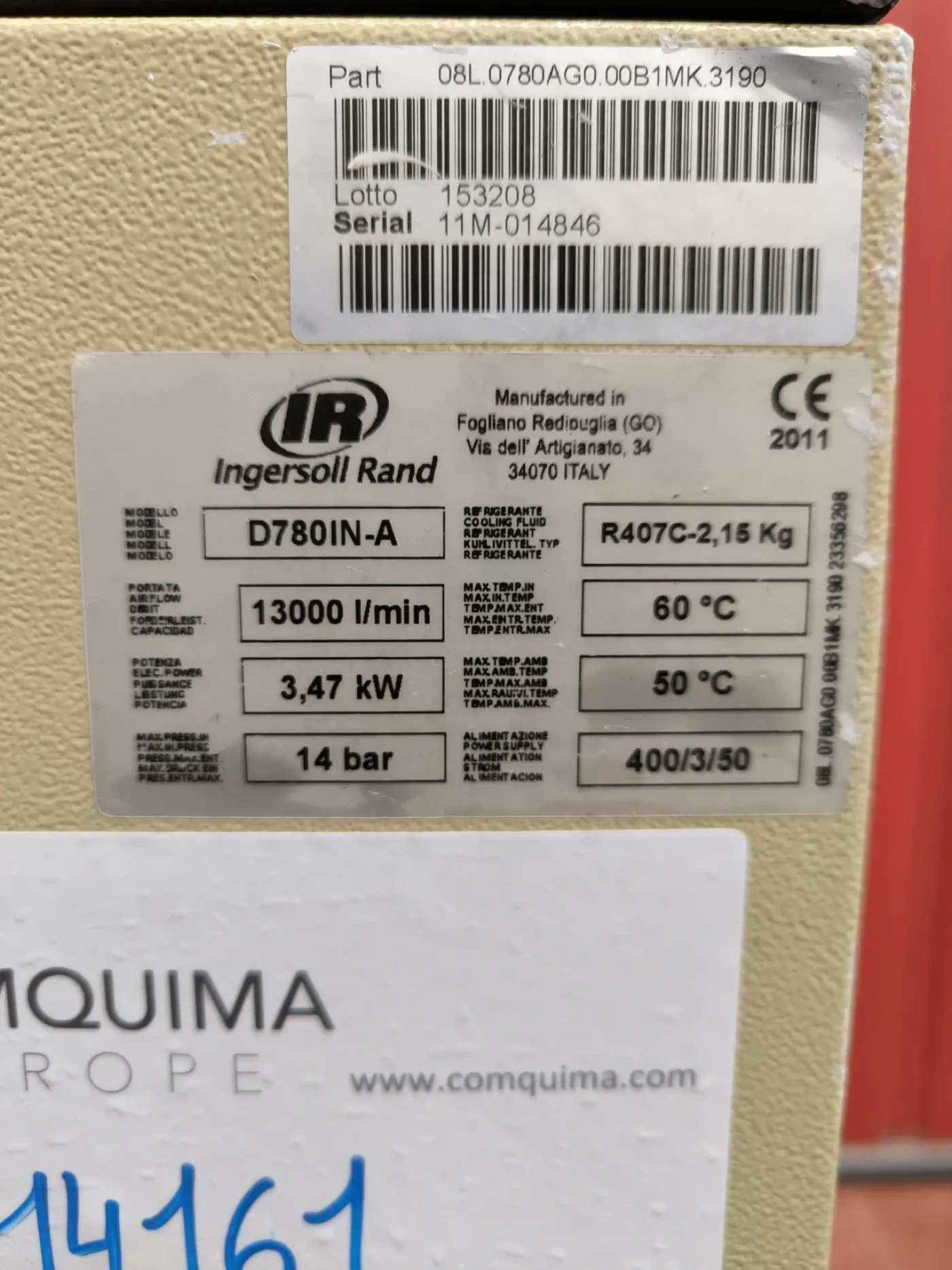 AIR DRYER INGERSOLL RAND D780IN-A - 5