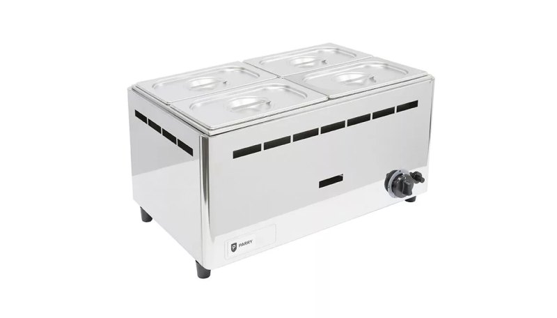 Parry Hot Hold BMF1-1G gas bain marie wet 4 x 1]4 GN. - islandcatering