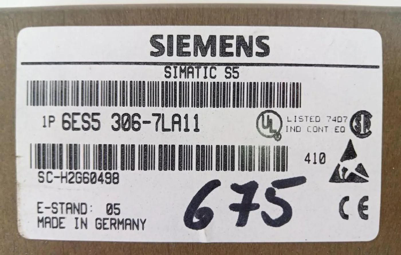 Siemens SIMATIC S5 6ES5 306-7LA11 Memory Module - 2