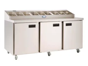 Foster Triple Door Prep Counter Fridge FPS3HR - islandcatering