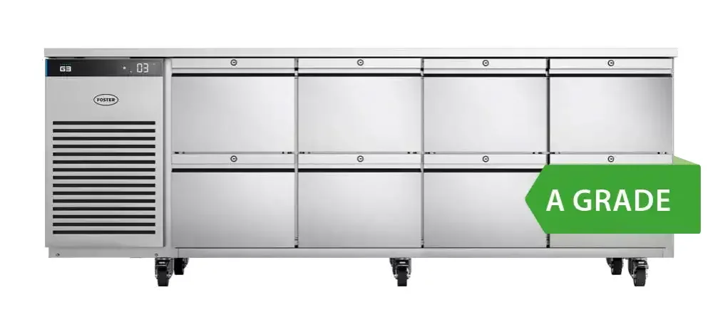 Foster EP1/4H/43-318 EcoPro G3 8 Drawer Refrigerated Counter 585 Litres - islandcatering
