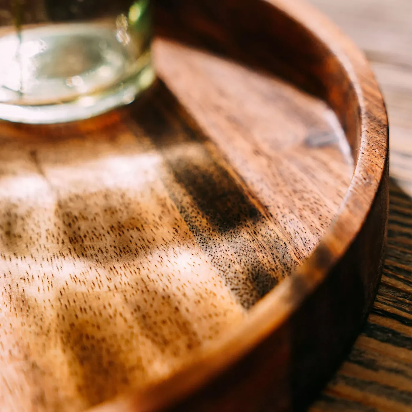 Tala Round Tray / Platter in Natural Acacia (Pack of 2) - islandcatering - 4