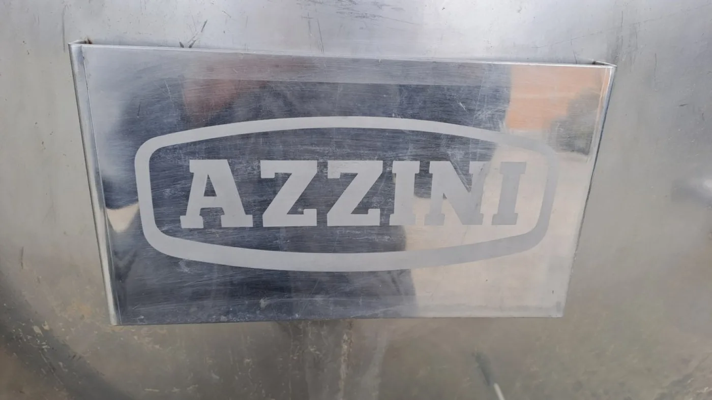 HORIZONTAL STAINLESS STEEL TANK, AZZINI FIRM, CAPACITY 40 HL, STORAGE MODEL, SECOND-HAND EQUIPMENT - 5