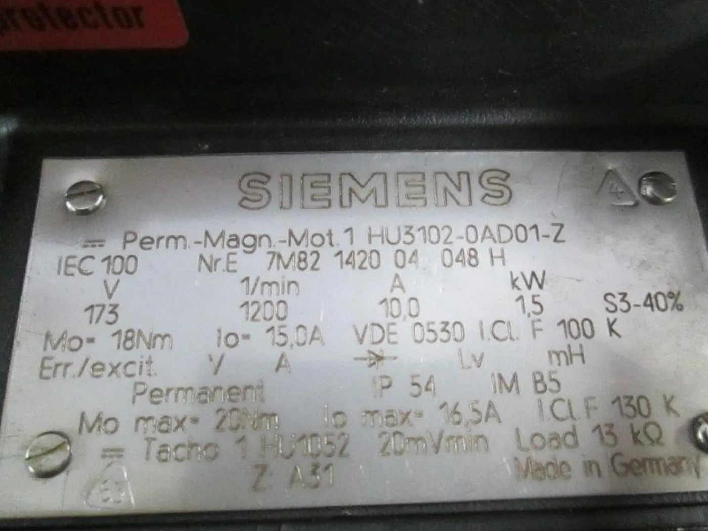 1 HU 3102 Siemens 1987 - 2