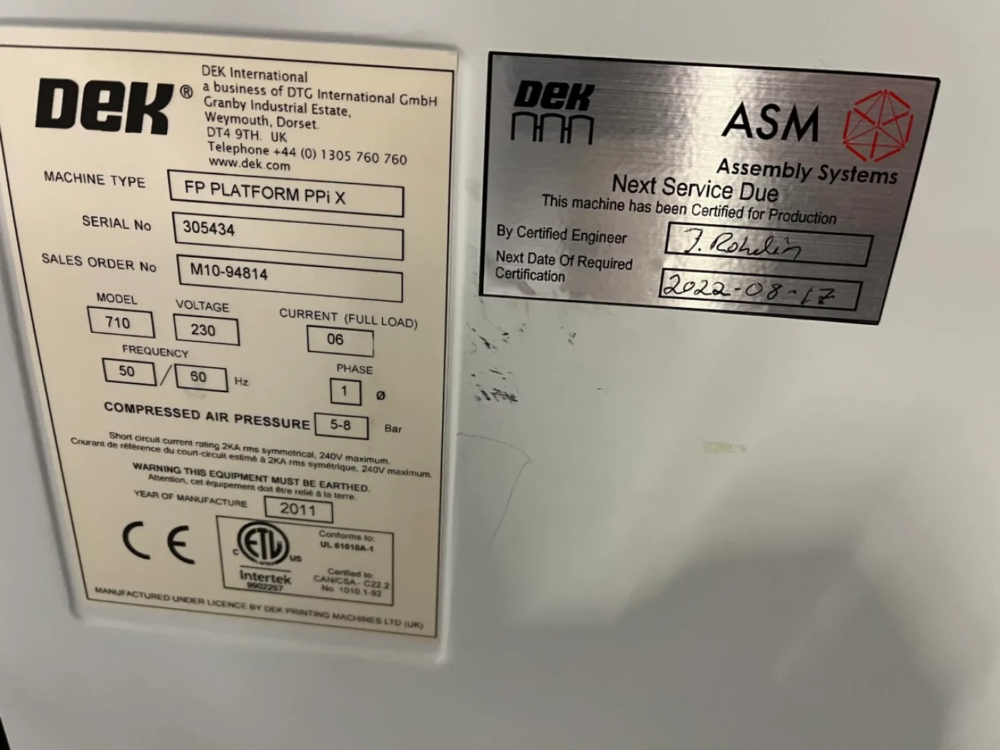 DEK FP PLATFORM PPi X, vintage 2011, screen printer - 6