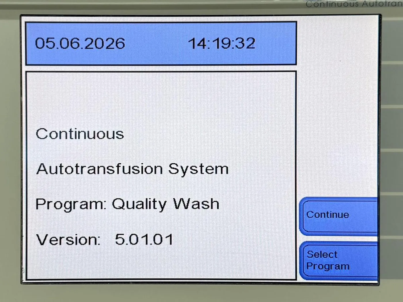 Fresenius Kabi C.A.T.S Continuous Auto Transfusion System Hours: 27 - 6