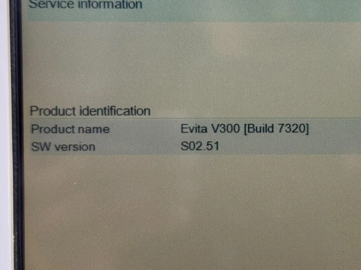 Drager Evita V300 Ventilator Hours: 21823 YOM: 2014 - 6
