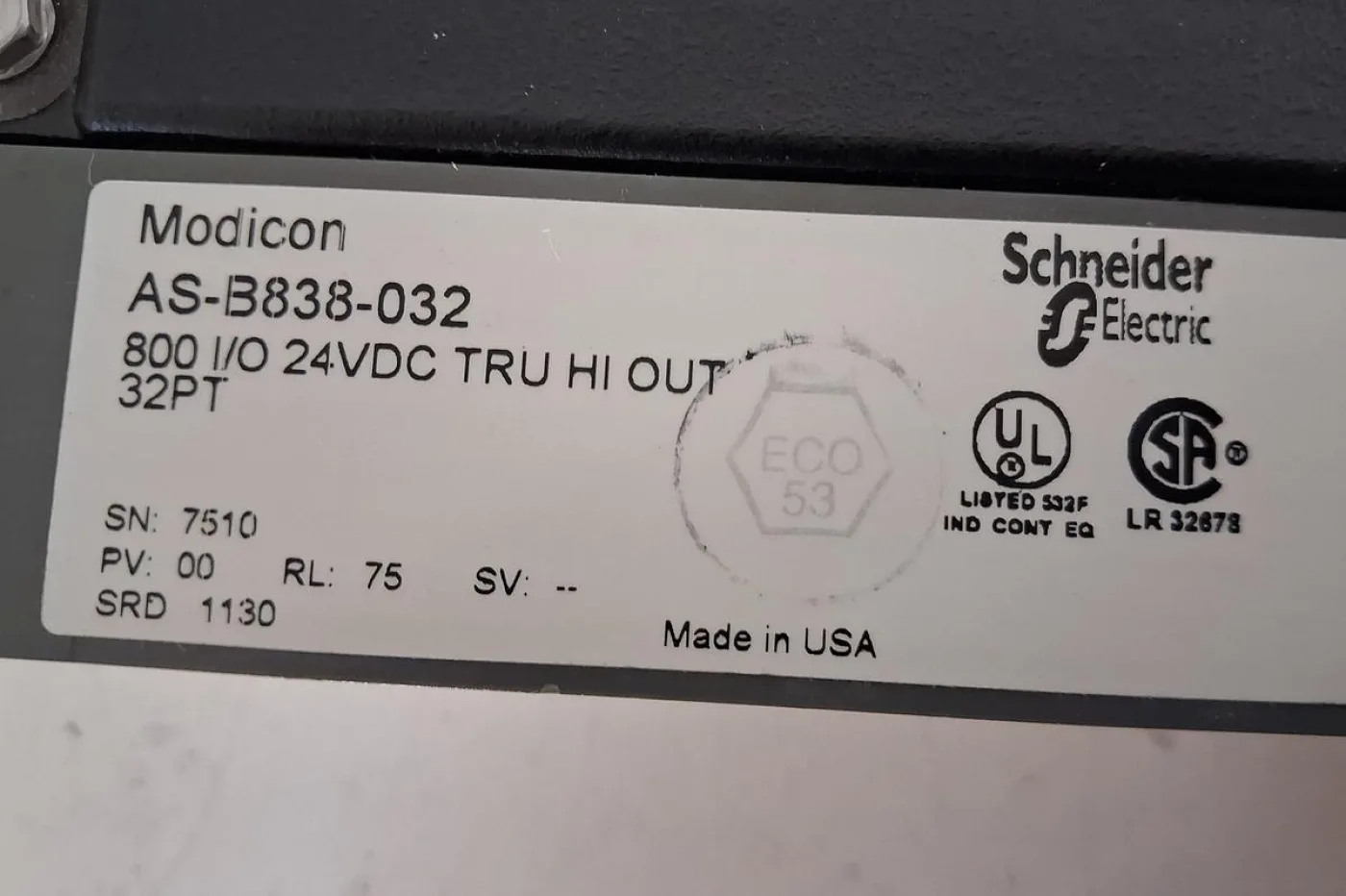 Modicon AS-B838-032 32-Point 24 VDC Output Module - 4