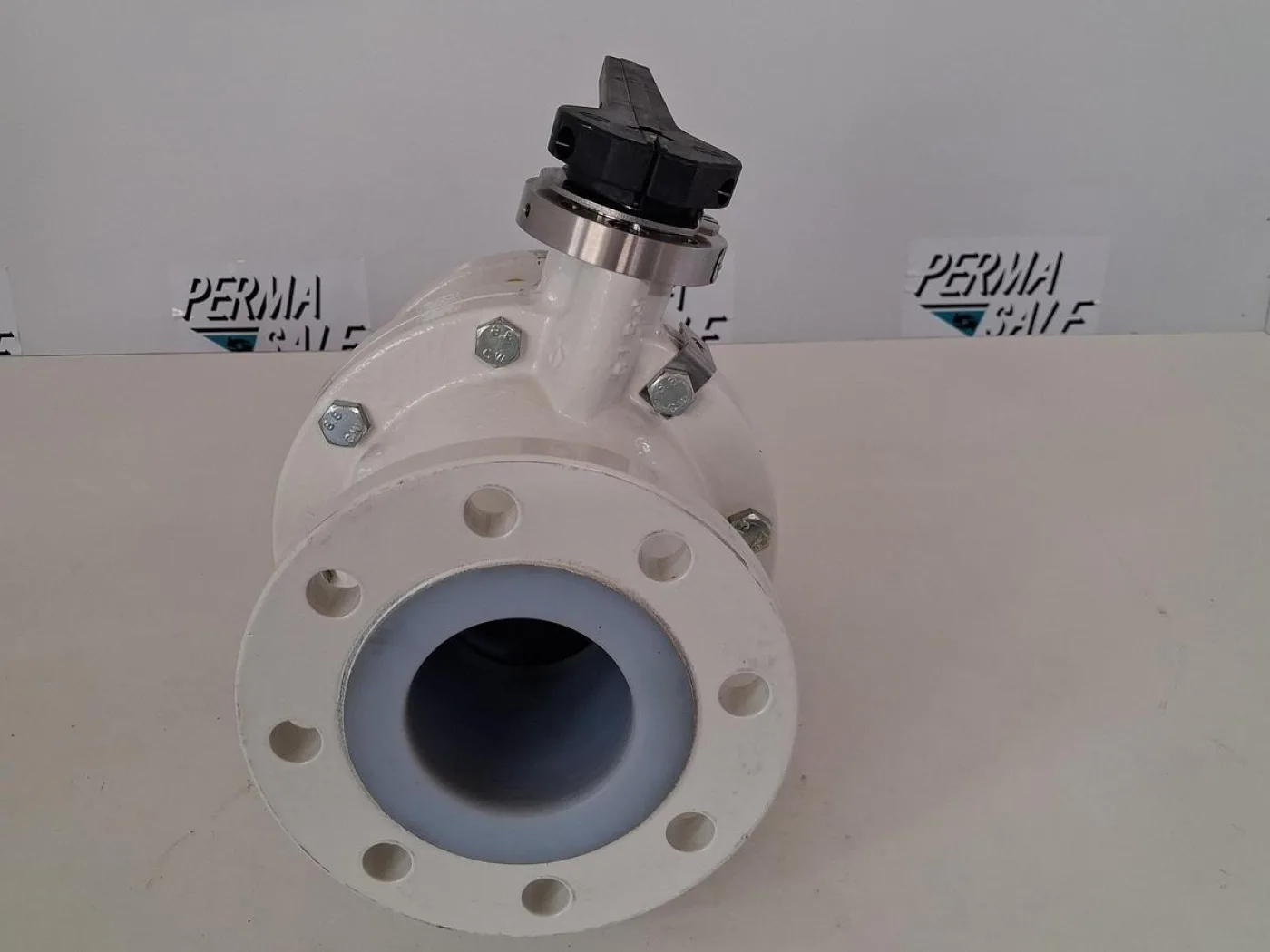 Neotecha PTFE-ausgekleideter Kugelhahn DN80 PN16 mit Handhebel - 8
