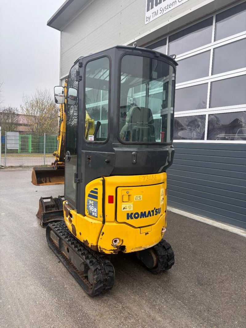 Komatsu PC16R BJ 2018 1770kg Minibagger mit 3 Löffel Bagger N345