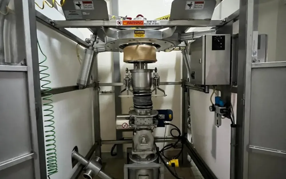 USED BIG BAGS UNLOADER AND VACUUM TRANSPORTATION