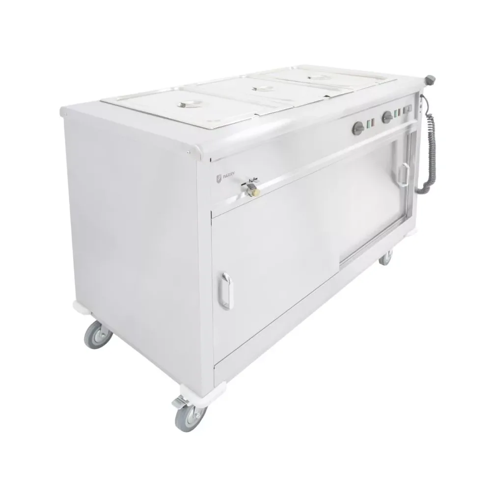 Parry Mobile Servery with Bain Marie Top MSB12 - islandcatering