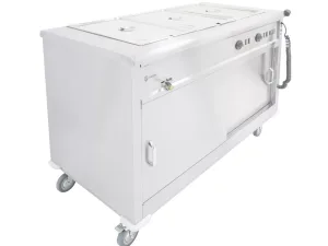 Parry Mobile Servery with Bain Marie Top MSB12 - islandcatering