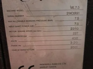 Compressor Ingersoll rand