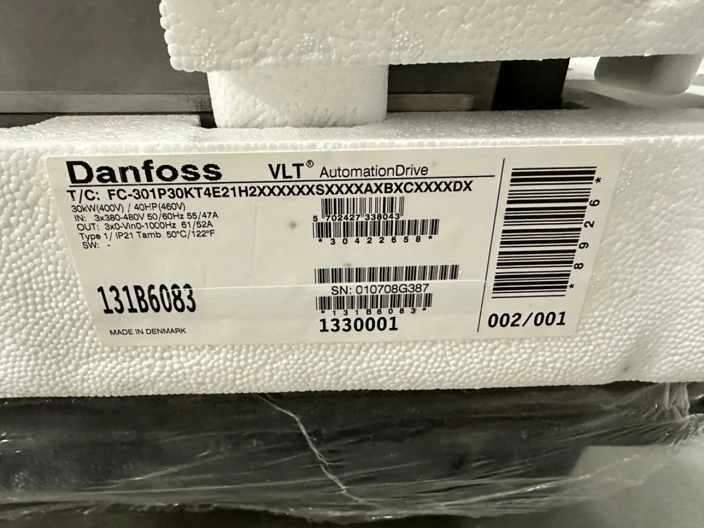 Danfoss Frequenzumrichter VLT® AutomationDrive FC-301 - 6