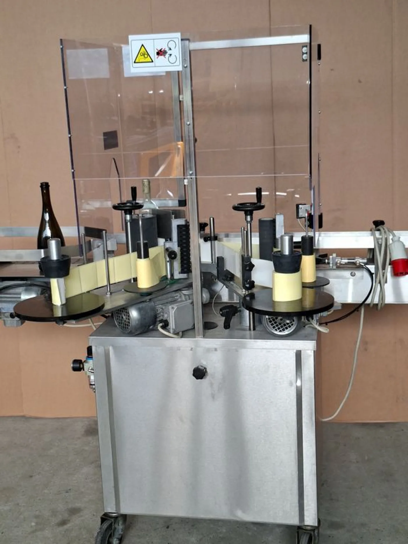 ADHESIVE LABELLING MACHINE ENOS MOD. BASE, WITH TWO STATIONS, SECOND-HAND MACHINE - 6