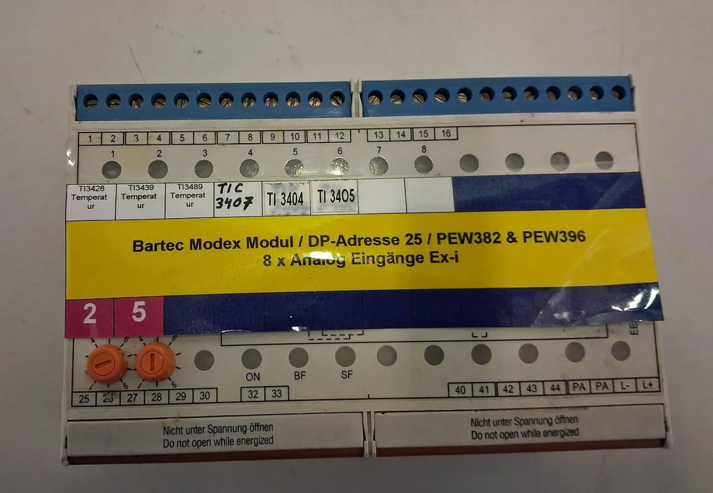 Bartec PROFIBUS DP-Modul / Ex-Transmitter mit der DP-Adresse 25 - 3