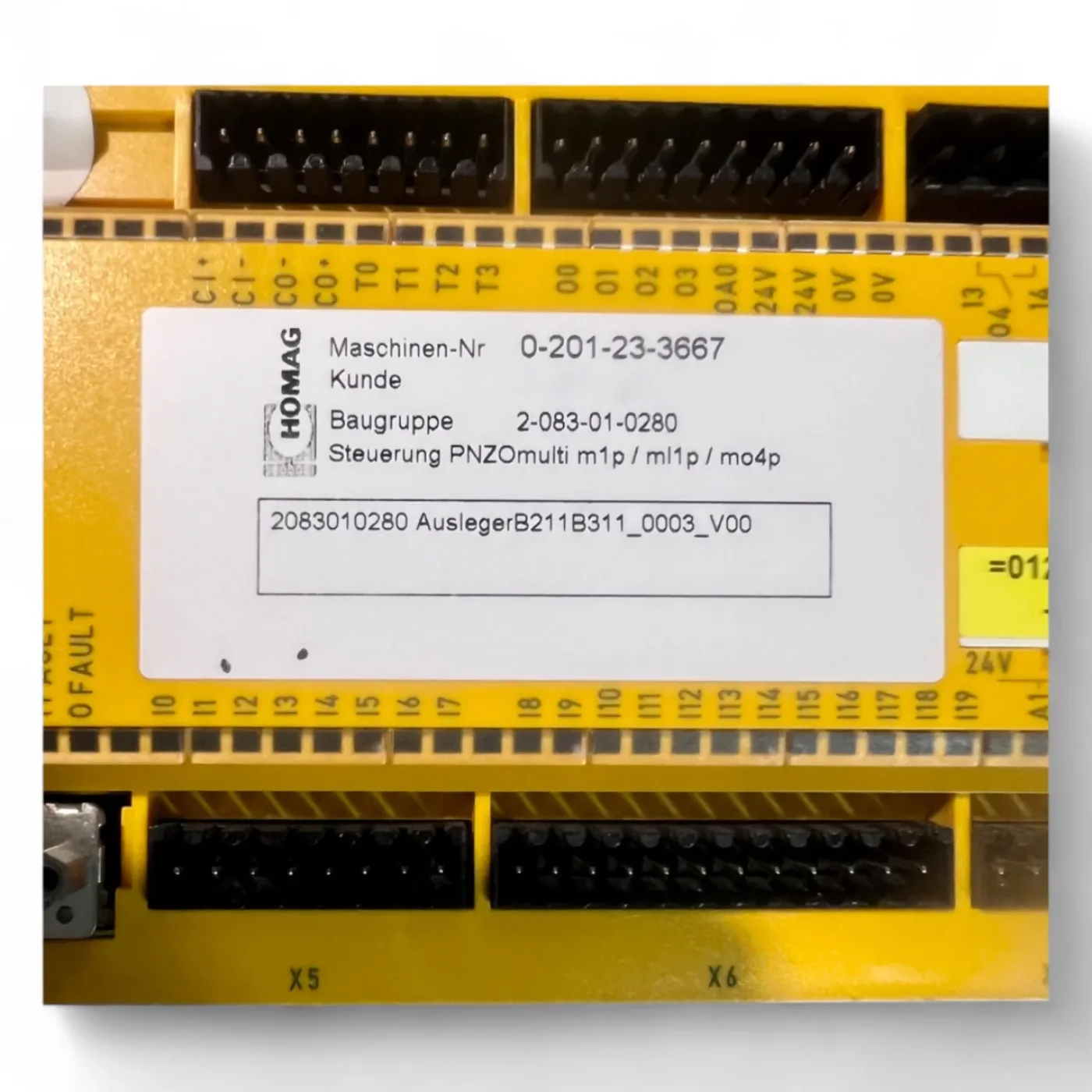 HOMAG Sicherheitssteuerung PNOZmulti m1p + mo4p Baugruppe 2-083-01-0280 ( 2083010280) BOF 211 - 4