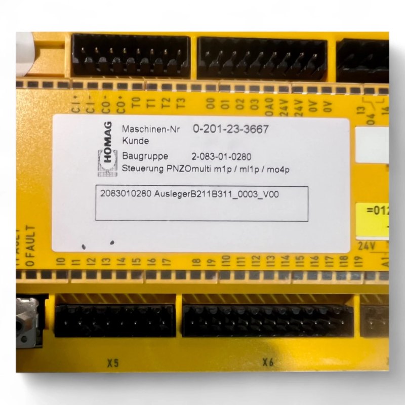 HOMAG Sicherheitssteuerung PNOZmulti m1p + mo4p Baugruppe 2-083-01-0280 ( 2083010280) BOF 211