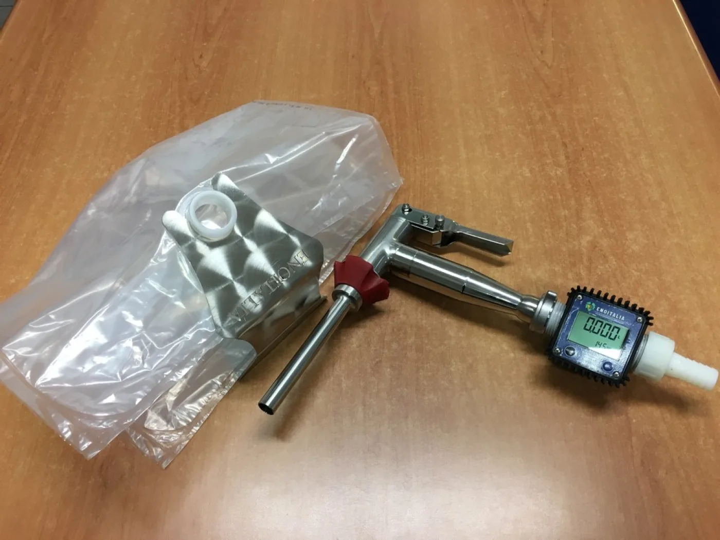 KIT FILLING GUN, FLOWMETER FOR BAG IN BOX/KEGS NEW MACHINE - 2