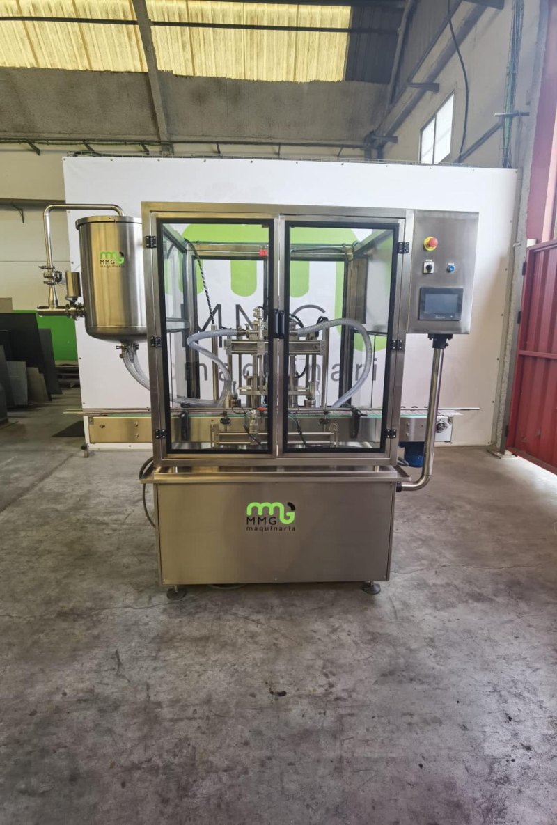 Llenadora automática de 2 pistones con capacidad hasta 1 litro acero inoxidable AISI316L nueva