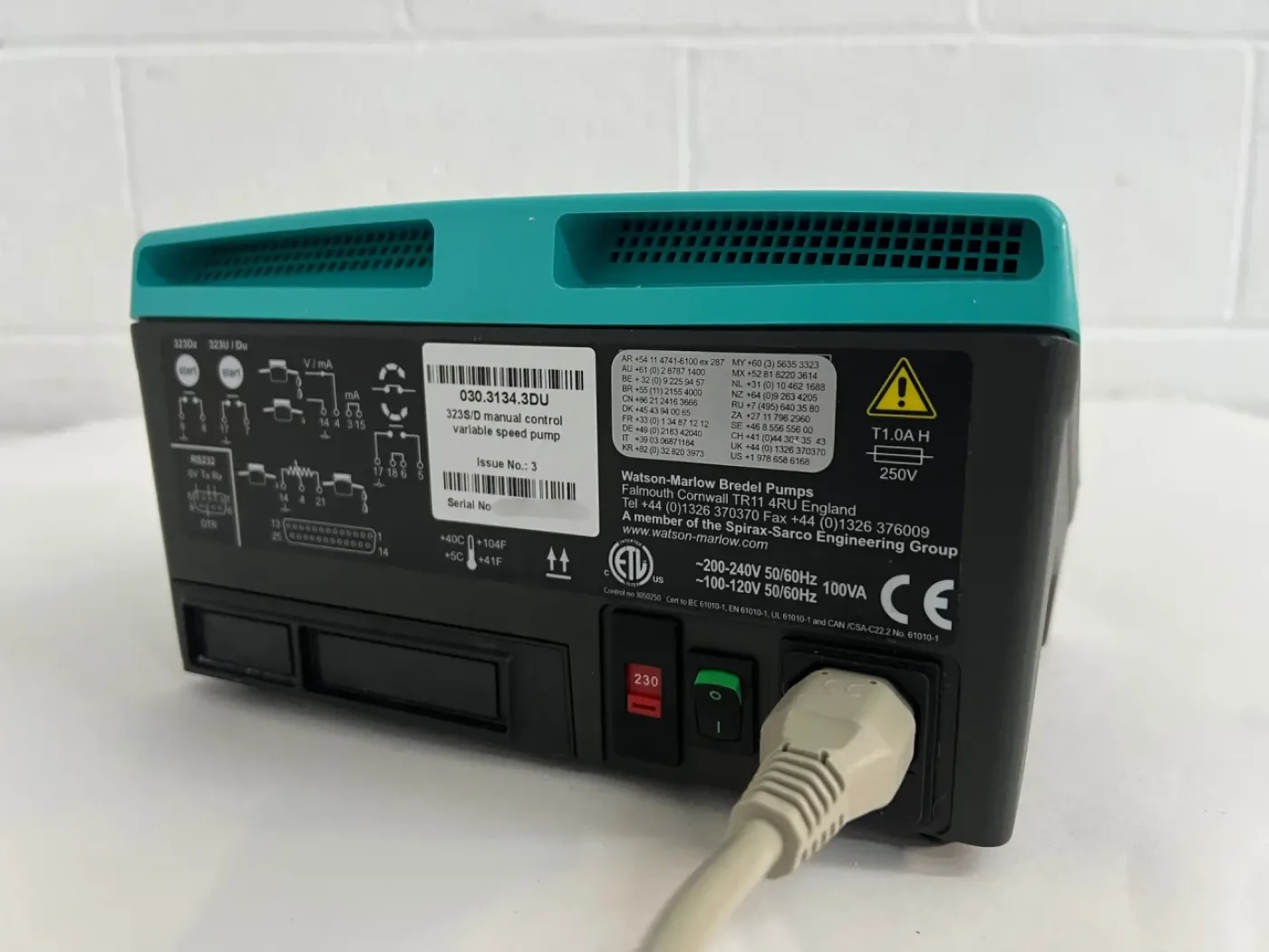 Watson-Marlow 323 Series Drive with 313DW Pumphead - 4