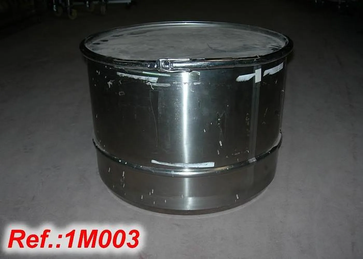 BIDONES INOX. PARA MEZCLADOR DE RULÓN DE 50L APROX. - 1
